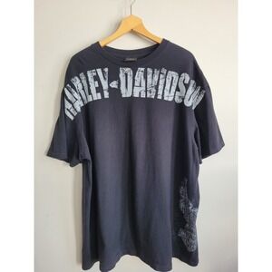 Harley Davidson Prague Czech Republic Black Tshirt 2XL XXL Biker Motorcycle